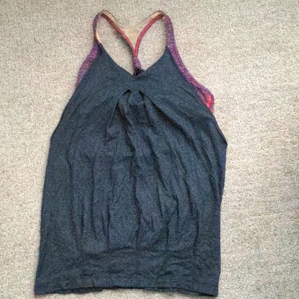 Lululemon Practice Freely TankDeep Coal / Wee Are From Space Black March Multi